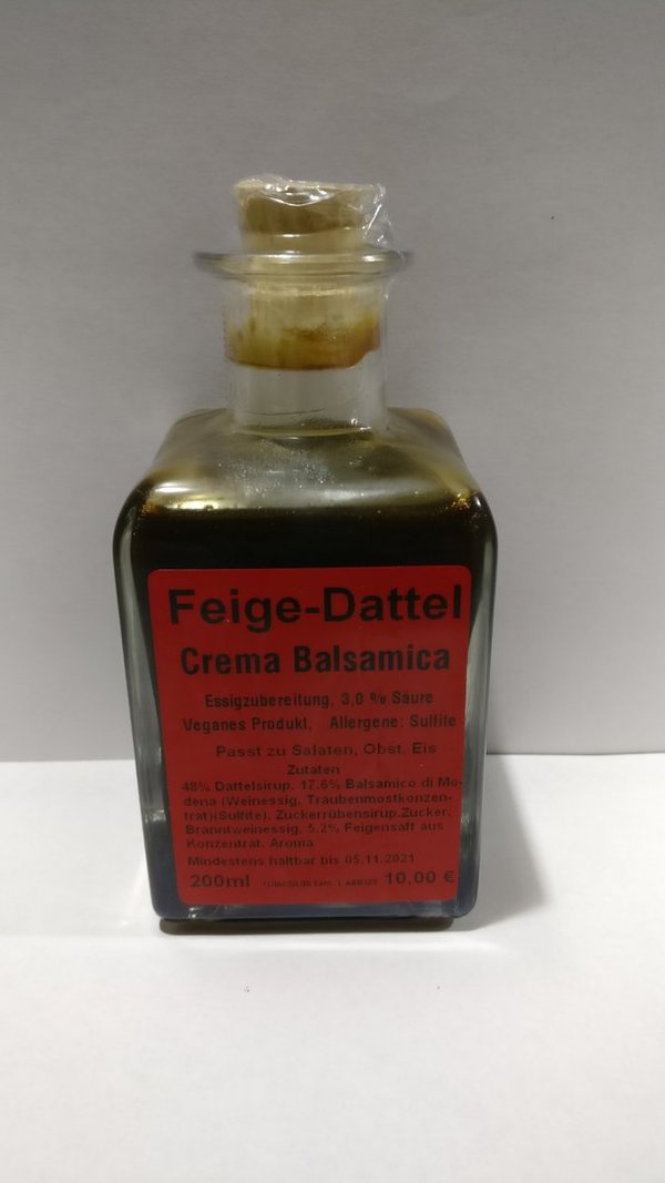 Feige- Dattel Crema Balsamica-Essigzubereitung, 200 ml