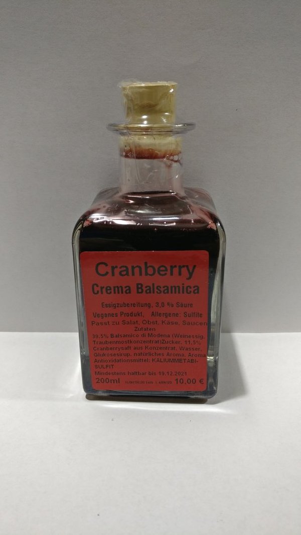 Cranberry Crema Balsamica-Essigzubereitung, 200ml