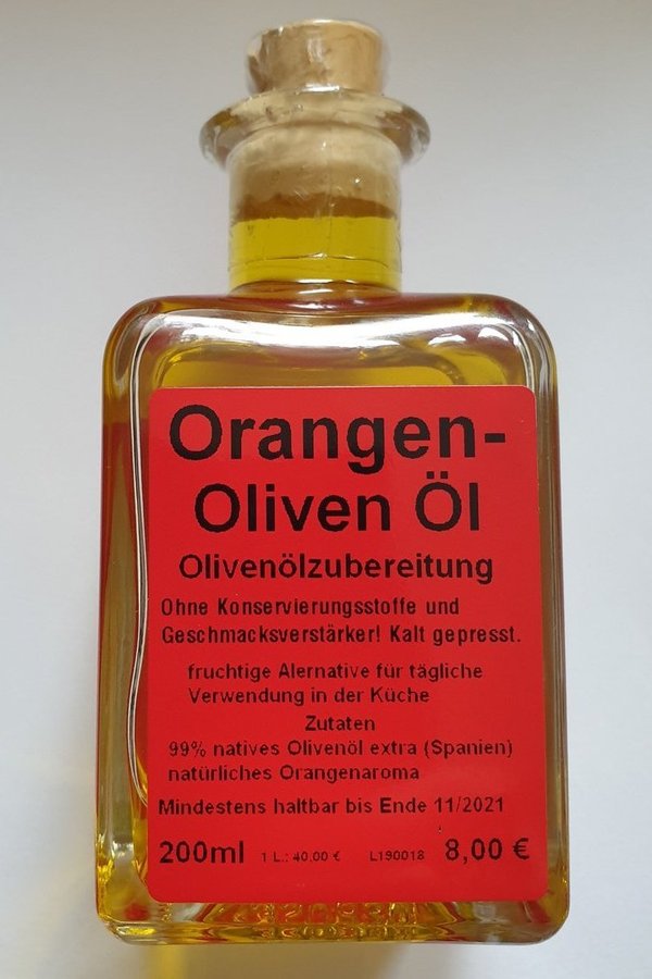 Orangen-Olivenöl, 200ml